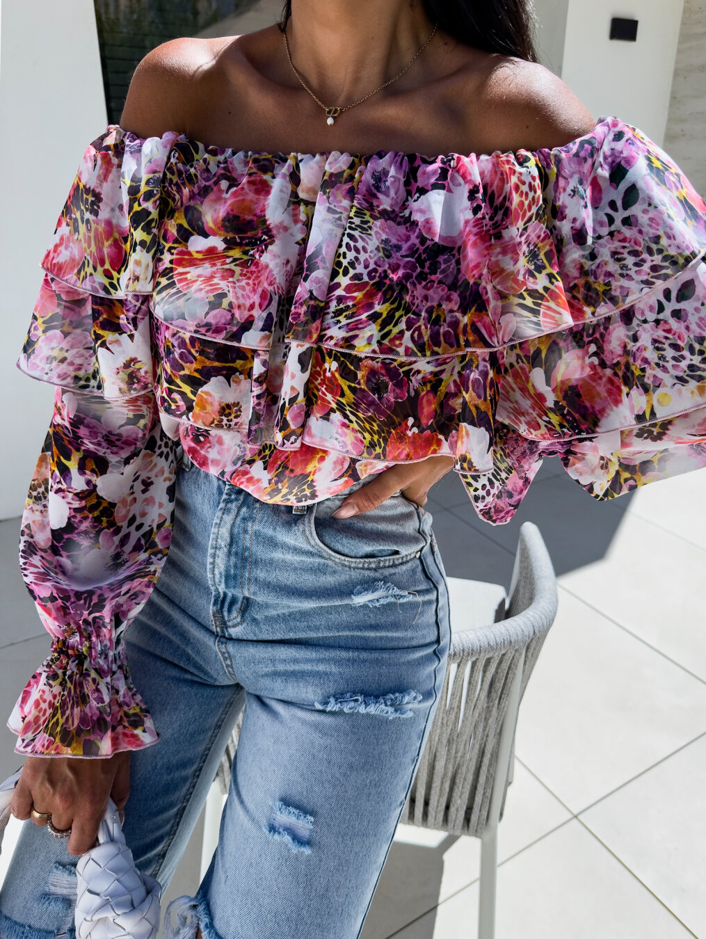 Blouse Off Shoulder - Blusa Feminina Ombro a Ombro com