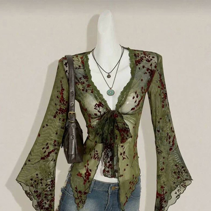 Camisas Vintage Florais em Mal - Romper Floral Print avaliação e preço