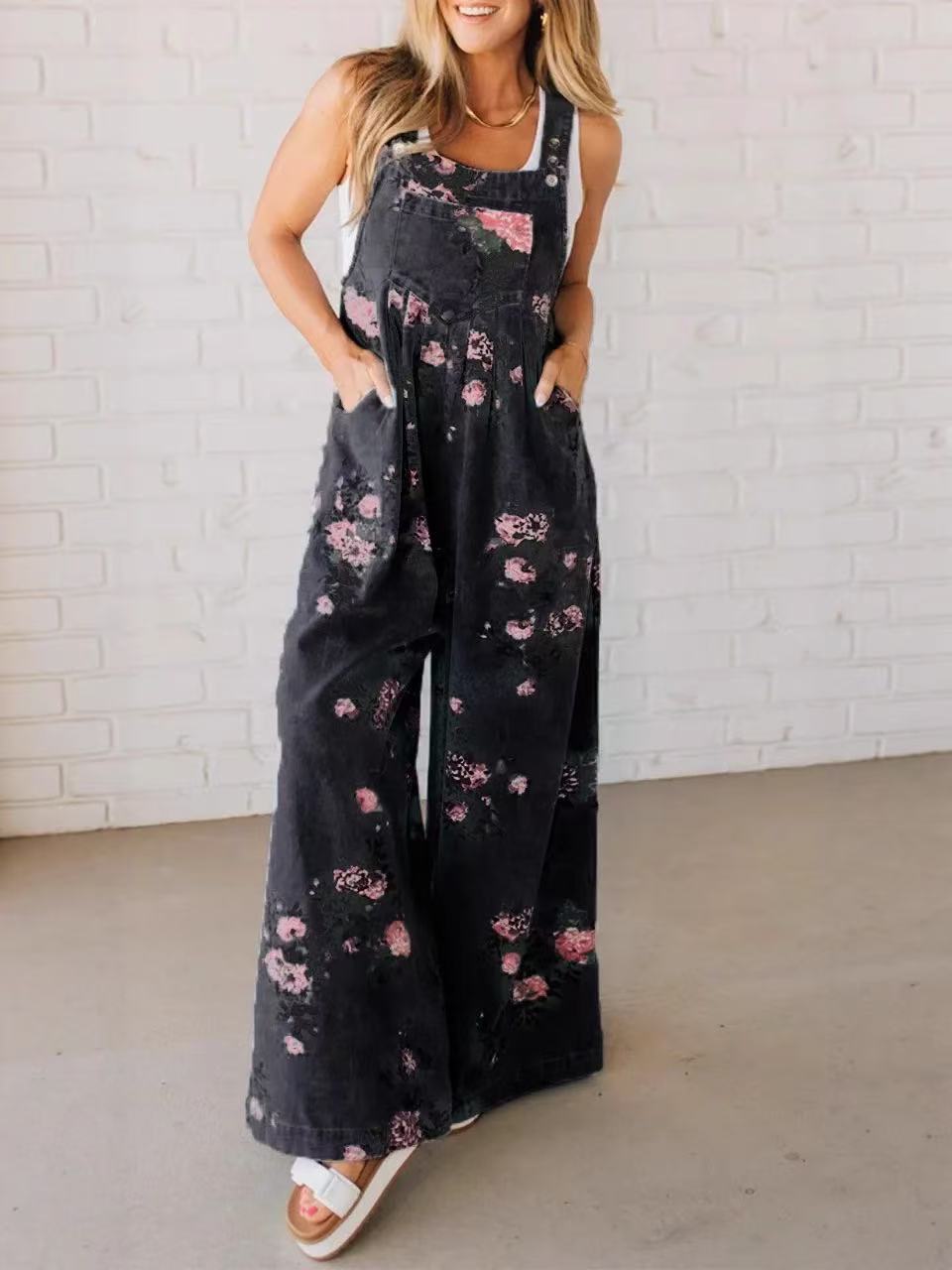 2025 verão novo estilo casual  - Romper Floral Print avaliação e preço