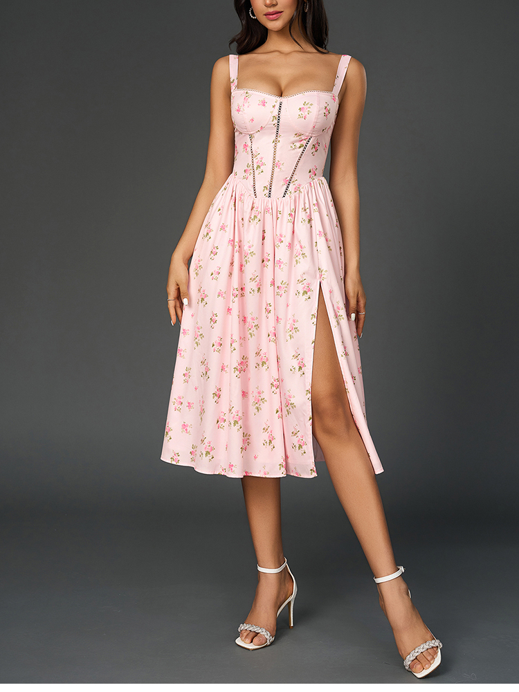 Vestido Midi Feminino NewAsia  - Midi Skirt Floral avaliação e preço