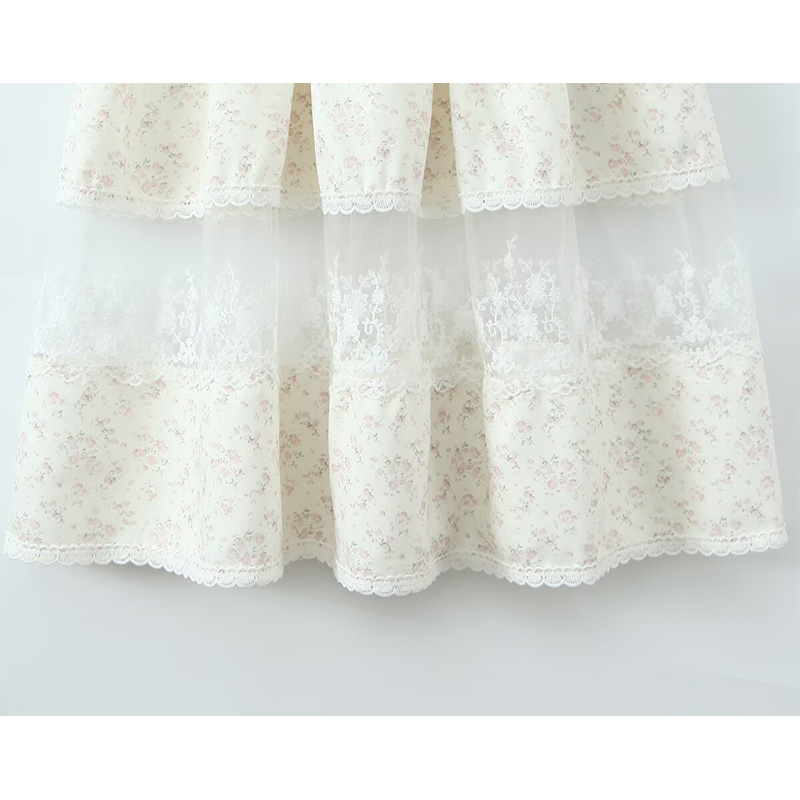 Yenkye renda retalhos floral i - Midi Skirt Floral avaliação e preço